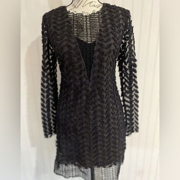 Tracy Reese Black Label Shera Black Formal Dress - Picture 1 of 7